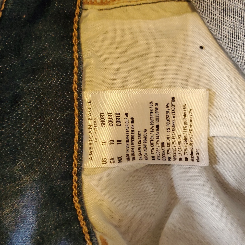 American Eagle jeans- Next Level Stretch Size 10 short-New with tag - Picture 7 of 11